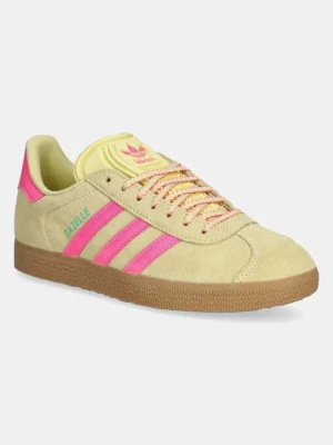adidas Originals sneakersy zamszowe Gazelle damskie kolor żółty JH7211