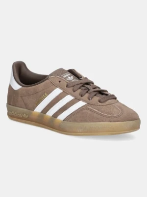 Zdjęcie produktu adidas Originals sneakersy zamszowe Gazelle Indoor kolor brązowy JQ0175