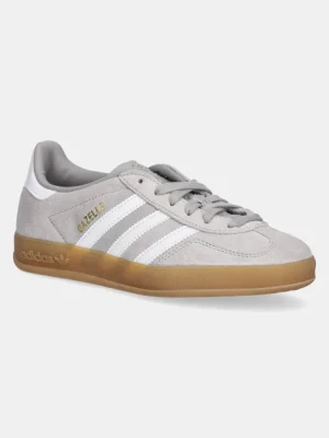 Zdjęcie produktu adidas Originals sneakersy zamszowe Gazelle Indoor kolor szary JQ0176