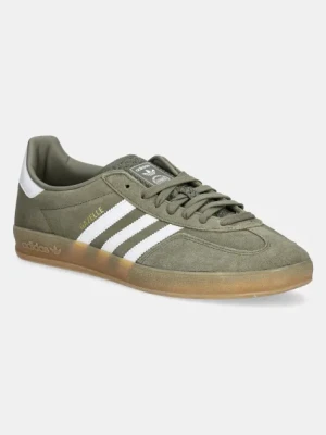 adidas Originals sneakersy zamszowe Gazelle Indoor kolor zielony JQ0174