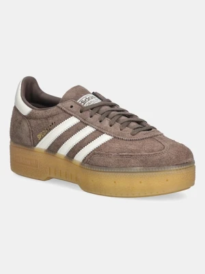 adidas Originals sneakersy zamszowe Handball Spezial Bold damskie kolor brązowy IH9191
