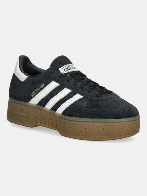 adidas Originals sneakersy zamszowe Handball Spezial Bold damskie kolor czarny JR7438