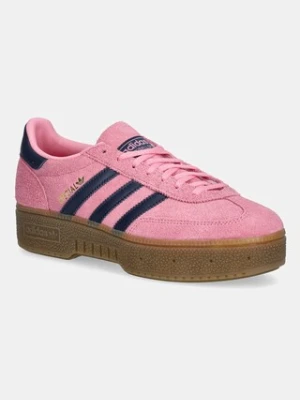 adidas Originals sneakersy zamszowe Handball Spezial Bold damskie kolor różowy IH9184