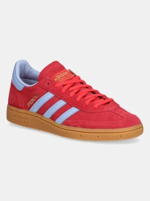 adidas Originals sneakersy zamszowe Handball Spezial damskie kolor czerwony JR3607