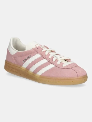 adidas Originals sneakersy zamszowe Muenchen damskie kolor różowy JS3992