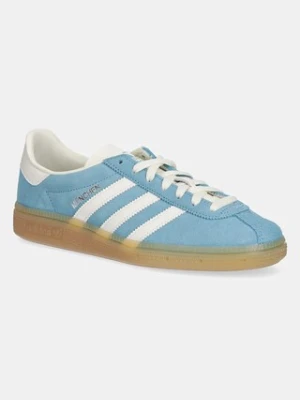 adidas Originals sneakersy zamszowe Muenchen damskie kolor turkusowy JS3991
