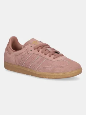 adidas Originals sneakersy zamszowe Samba OG damskie kolor różowy JI3209