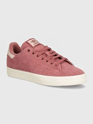 adidas Originals sneakersy zamszowe Stan Smith Cs kolor bordowy IF6945