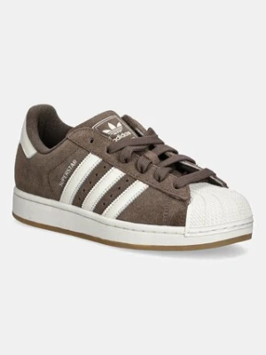 adidas Originals sneakersy zamszowe Superstar II W damskie kolor brązowy HQ4915