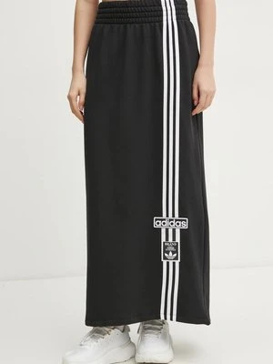 adidas Originals spódnica bawełniana MAXI SKIRT kolor czarny maxi prosta JC8538