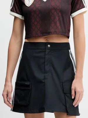 adidas Originals spódnica Cargo Miniskirt kolor czarny mini rozkloszowana JJ3087