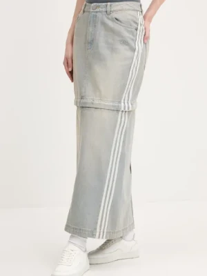 adidas Originals spódnica jeansowa DENIM ZIP SKIRT kolor niebieski mini prosta JX9215