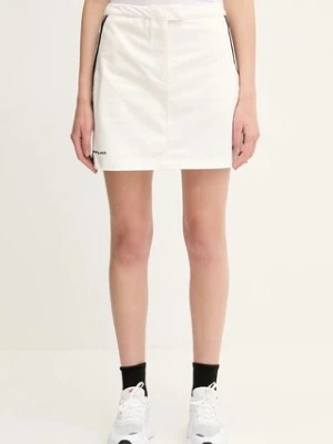 adidas Originals spódnica sportowa x Sporty & Rich Short kolor biały mini prosta JL7194