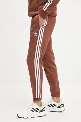 adidas Originals spodnie Adicolor Classics SST Track Pants męskie kolor brązowy wzorzyste IY9866