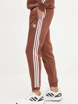 adidas Originals spodnie Adicolor Classics SST Track Pants męskie kolor brązowy wzorzyste IY9866