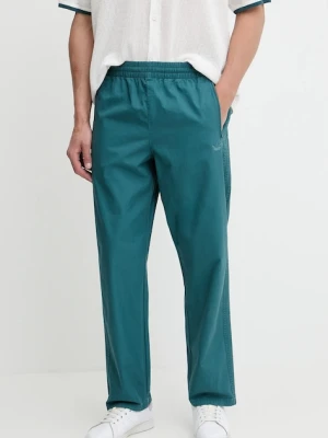 adidas Originals spodnie bawełniane Firebird Pants męskie kolor turkusowy gładkie KC0688