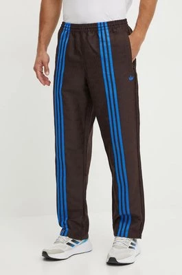 adidas Originals spodnie Club TrackPant męskie kolor brązowy wzorzyste JN5970