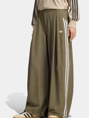 adidas Originals spodnie damskie Checks zielony