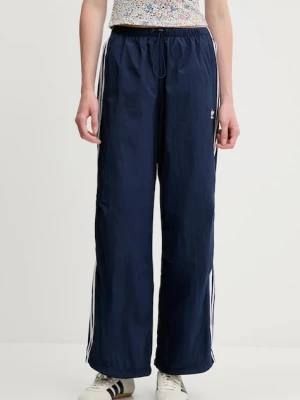 adidas Originals spodnie dresowe 3-Stripes damskie kolor granatowy z aplikacją JD3127