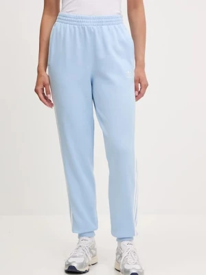 adidas Originals spodnie dresowe 3S JOGGER PANT damskie kolor niebieski z aplikacją JC8145