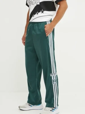 adidas Originals spodnie dresowe Adibreak kolor zielony z aplikacją IY9928