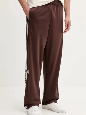 adidas Originals spodnie dresowe Adibreak męskie kolor brązowy wzorzyste KD6658