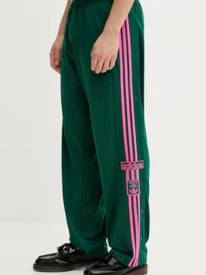 adidas Originals spodnie dresowe Adibreak męskie kolor zielony z aplikacją KD6662