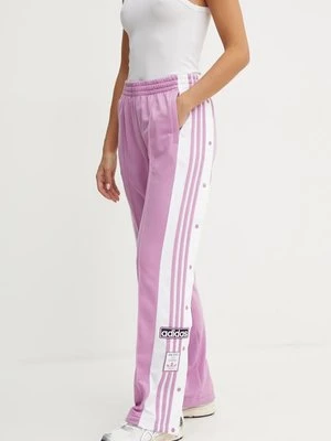 adidas Originals spodnie dresowe Adibreak Pant kolor fioletowy wzorzyste IY2129