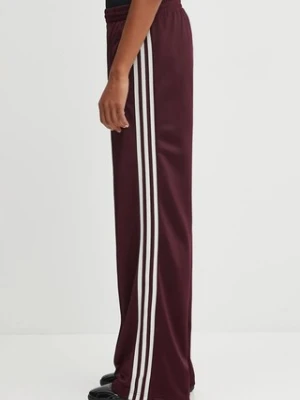 adidas Originals spodnie dresowe Adicolor Classic Firebird Loose damskie kolor bordowy gładkie KA7743