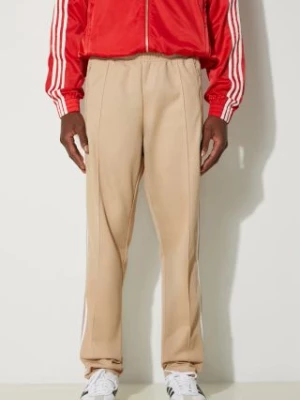 adidas Originals spodnie dresowe Adicolor Classics Beckenbauer Pant kolor beżowy proste IZ1857