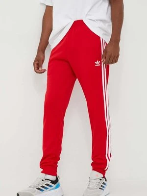 adidas Originals spodnie dresowe Adicolor Classics SST Track Pants kolor czerwony z aplikacją IM4543