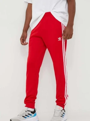 adidas Originals spodnie dresowe Adicolor Classics SST Track Pants kolor czerwony z aplikacją IM4543