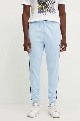 adidas Originals spodnie dresowe Adicolor Classics SST Track Pants kolor niebieski z aplikacją IY8730