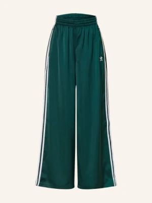 Adidas Originals Spodnie Dresowe Adicolor Satin Wide Leg gruen