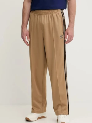 adidas Originals spodnie dresowe Baggy TP męskie kolor brązowy z aplikacją JY1419