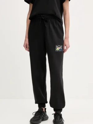 adidas Originals spodnie dresowe bawełniane Graphic Jogger damskie kolor czarny z nadrukiem JC7770