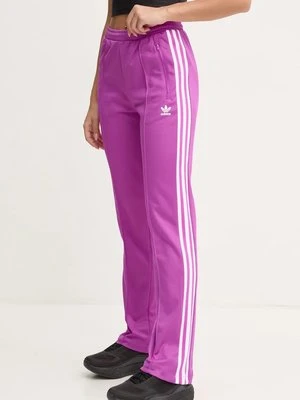 adidas Originals spodnie dresowe Beckenbauer Track Pant kolor fioletowy z aplikacją IY2225