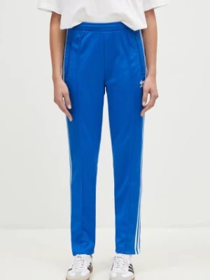 adidas Originals spodnie dresowe Beckenbauer Track Pant kolor niebieski z nadrukiem IY2228