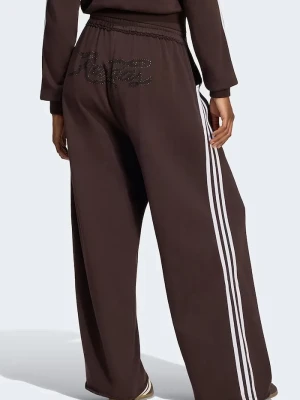 adidas Originals spodnie dresowe damskie bawełniane brązowy