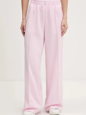 adidas Originals spodnie dresowe damskie kolor różowy z aplikacją KS7807