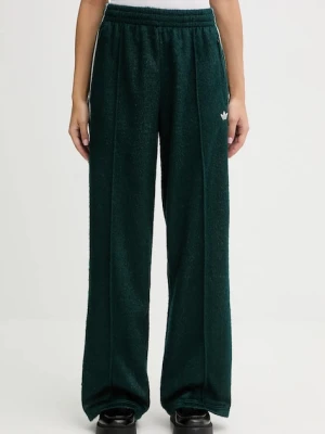 adidas Originals spodnie dresowe damskie kolor zielony z aplikacją KS7806