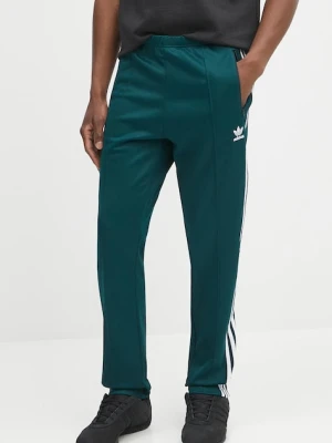 adidas Originals spodnie dresowe Denim TP męskie kolor zielony z aplikacją JY1275