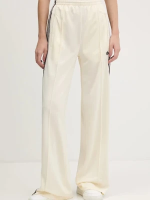 adidas Originals spodnie dresowe Firebird damskie kolor beżowy gładkie KA7744