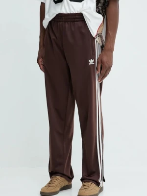 adidas Originals spodnie dresowe Firebird Tp męskie kolor brązowy z aplikacją KA0482