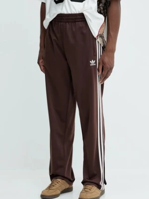adidas Originals spodnie dresowe Firebird Tp męskie kolor brązowy z aplikacją KA0482