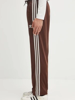 adidas Originals spodnie dresowe Firebird Tp męskie kolor brązowy z aplikacją KA0482