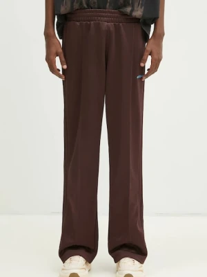 adidas Originals spodnie dresowe Flare Pant męskie kolor brązowy z aplikacją JC8381