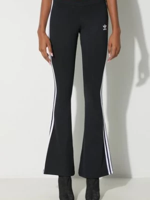 adidas Originals spodnie dresowe Flared Leggings Adicolor kolor czarny z aplikacją IN1100