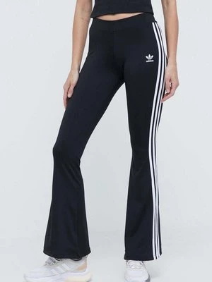 adidas Originals spodnie dresowe Flared Leggings Adicolor kolor czarny z aplikacją IN1100