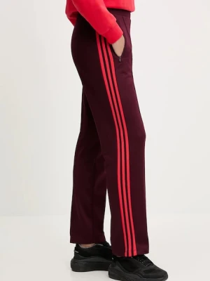 adidas Originals spodnie dresowe GRFX Trackpants damskie kolor bordowy wzorzyste JW6058